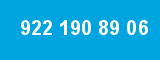 922 190 89 06 922 190 89 06